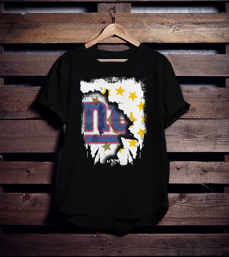 Rhode Island And New York Giants Unity T-Shirt