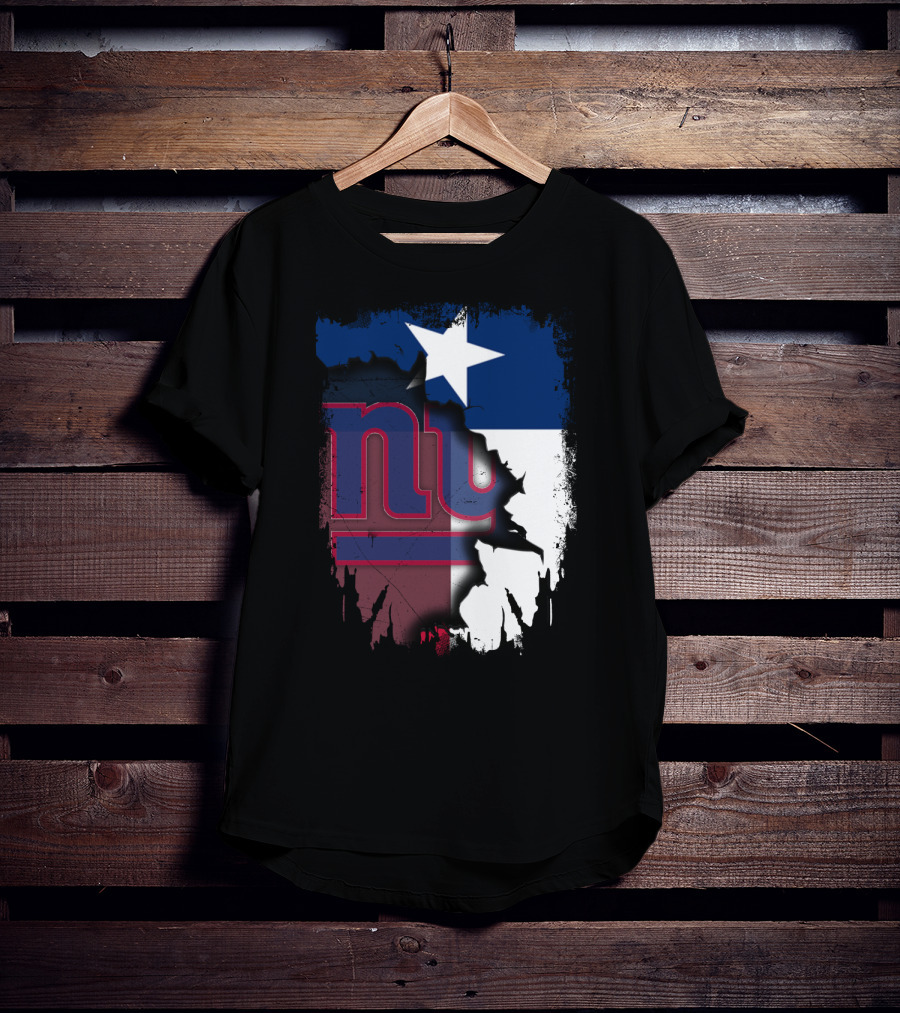 Together Texas Star With New York Giants T-Shirt