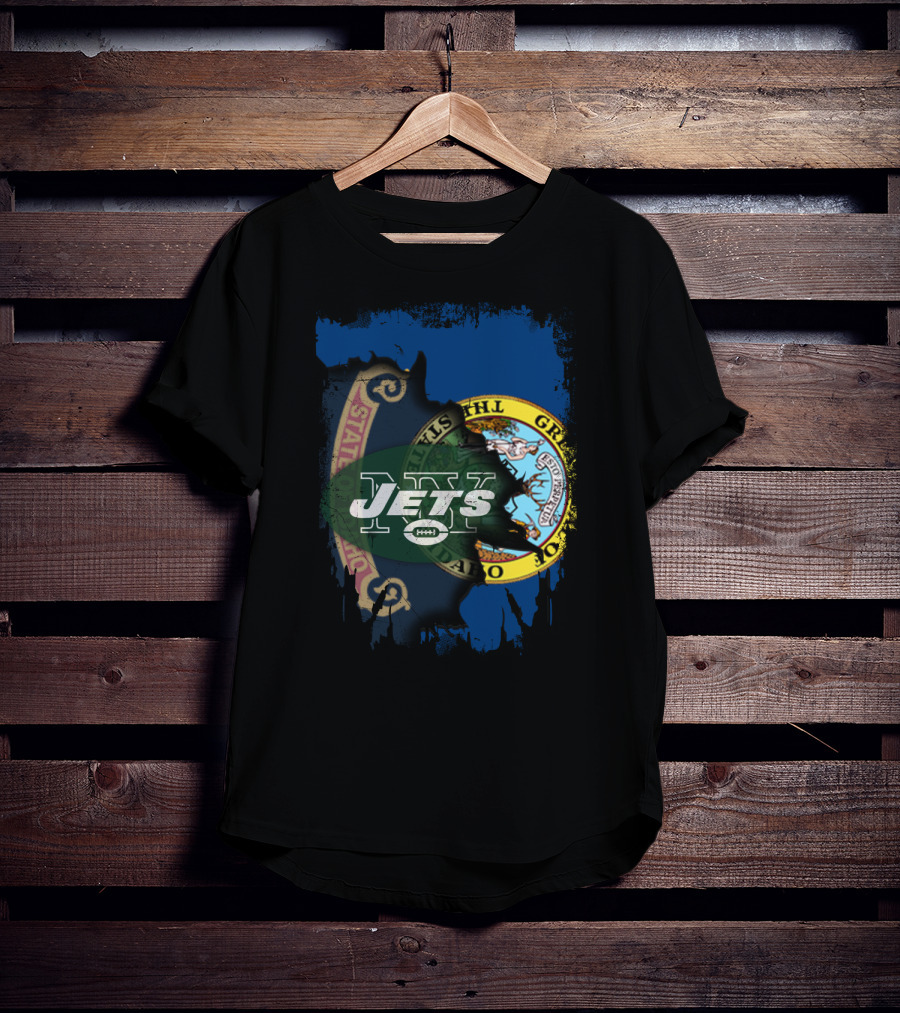 Together Idaho State Seal New York Jets T-Shirt