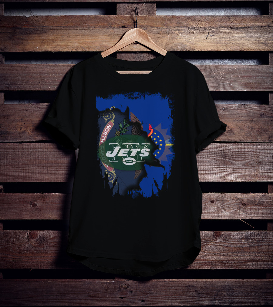 North Dakota State Pride With Jets Football T-Shirt
