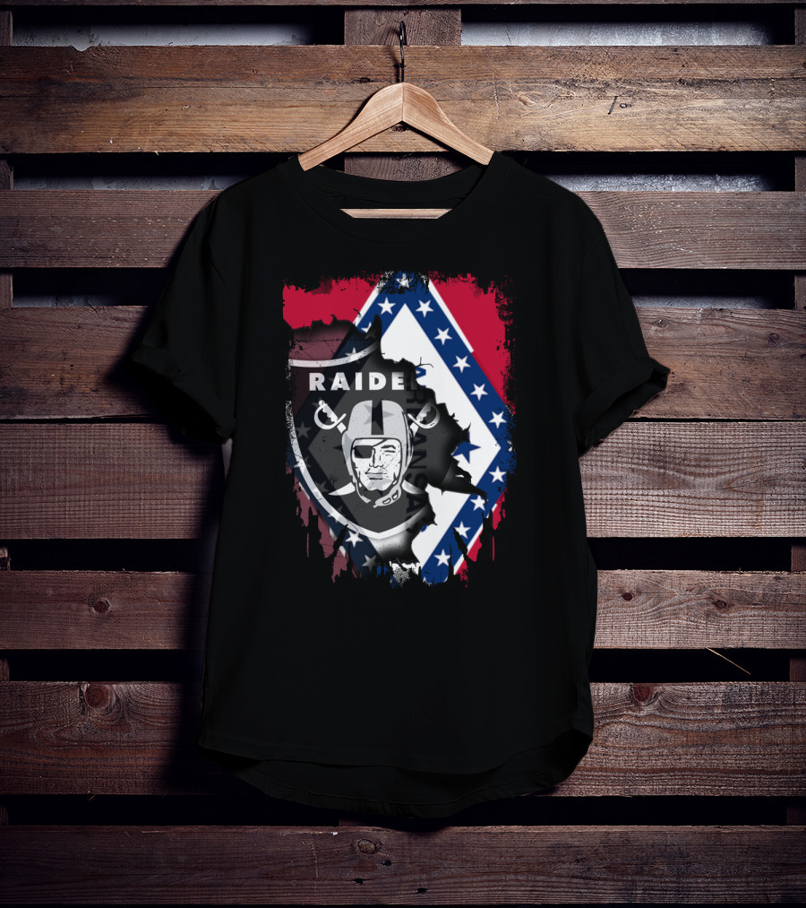 Arkansas Together With Raiders And State Flag T-Shirt