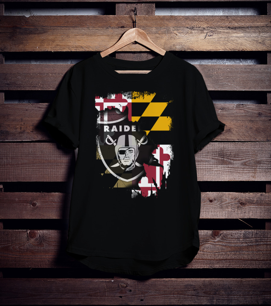 Maryland Flag Raiders Helmet T-Shirt