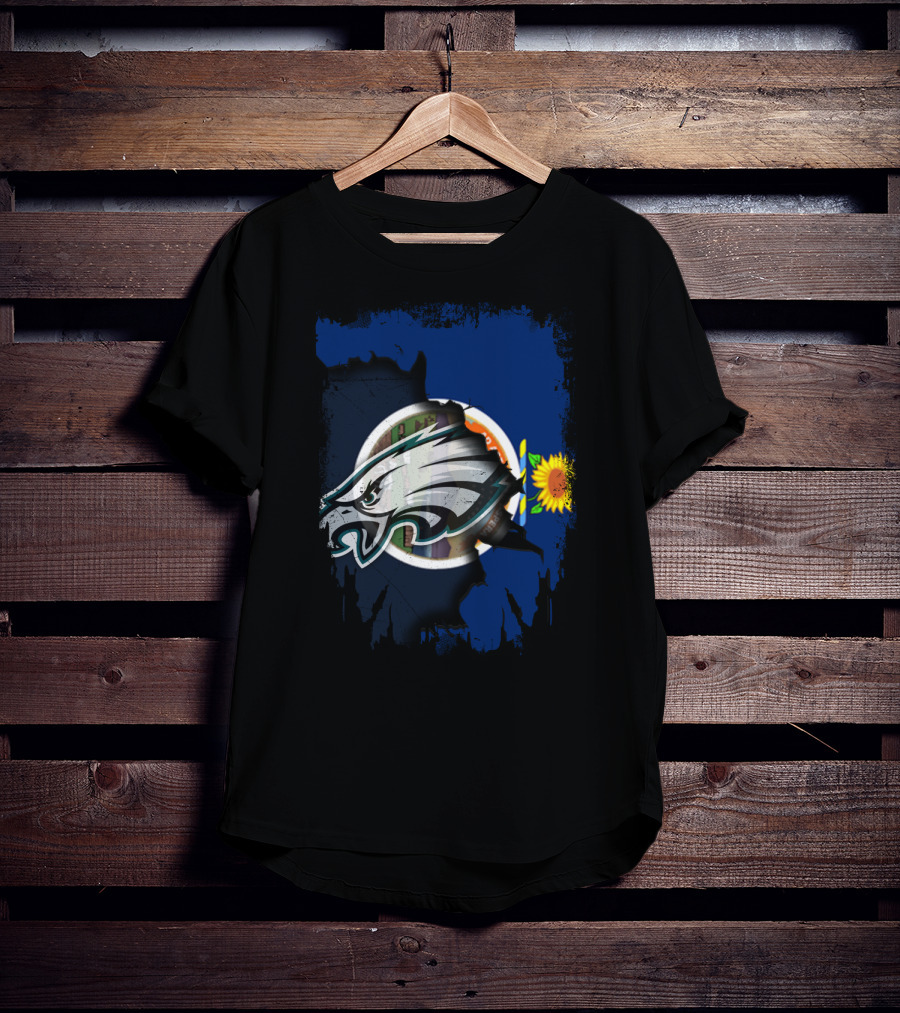 Together Kansas Philadelphia Eagles Sunflower State Pride T-Shirt