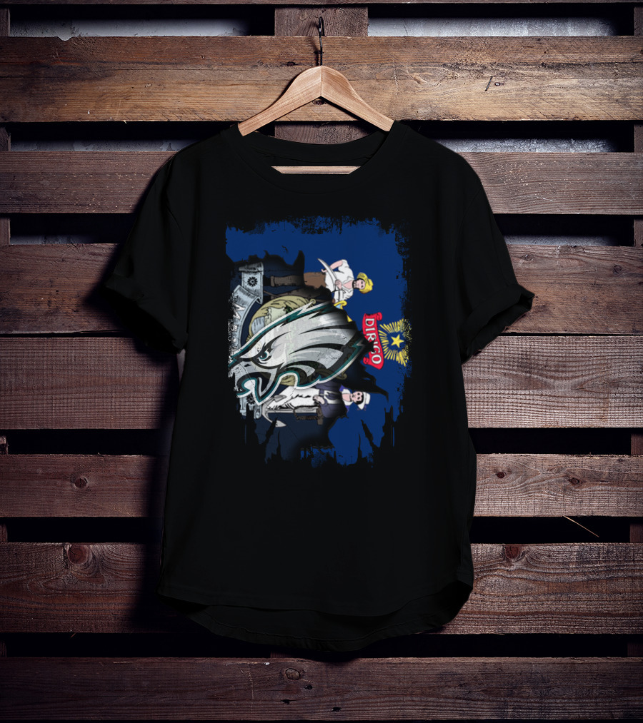 Maine Dirigo Flag Eagle Logo Fusion T-Shirt