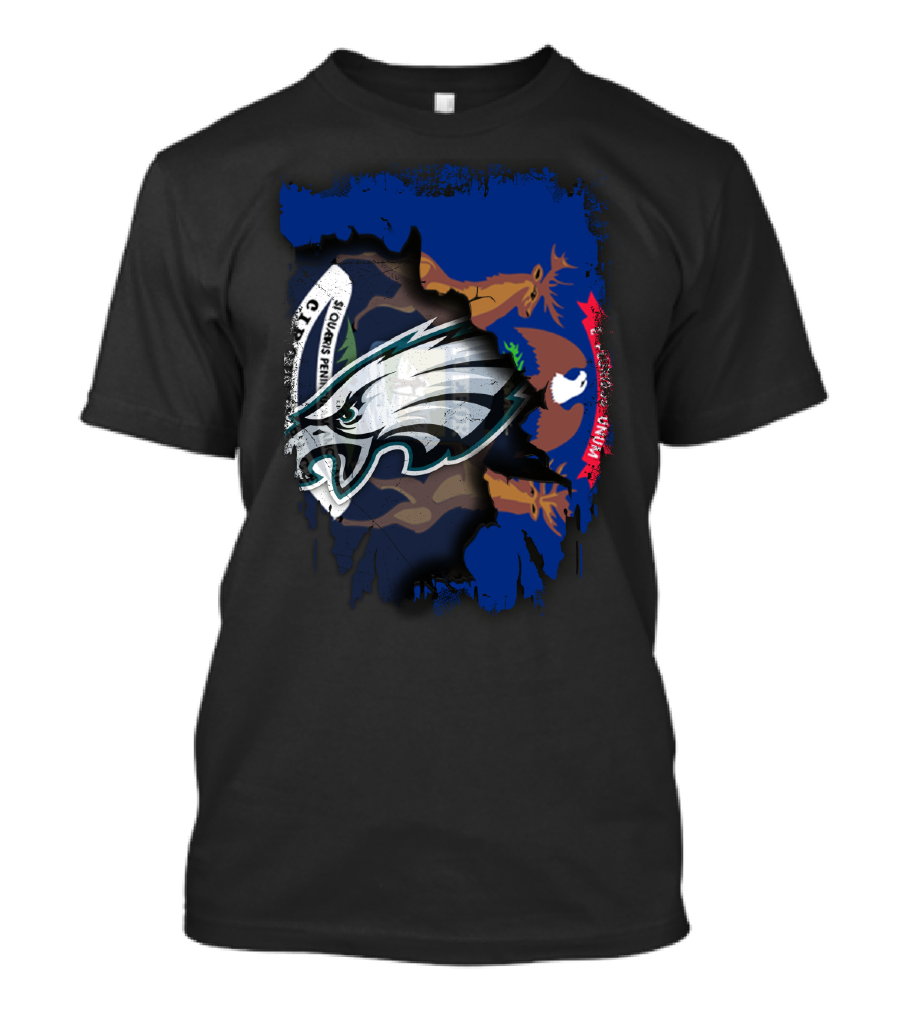 Michigan Pride With Eagles And State Seal T-Shirt
