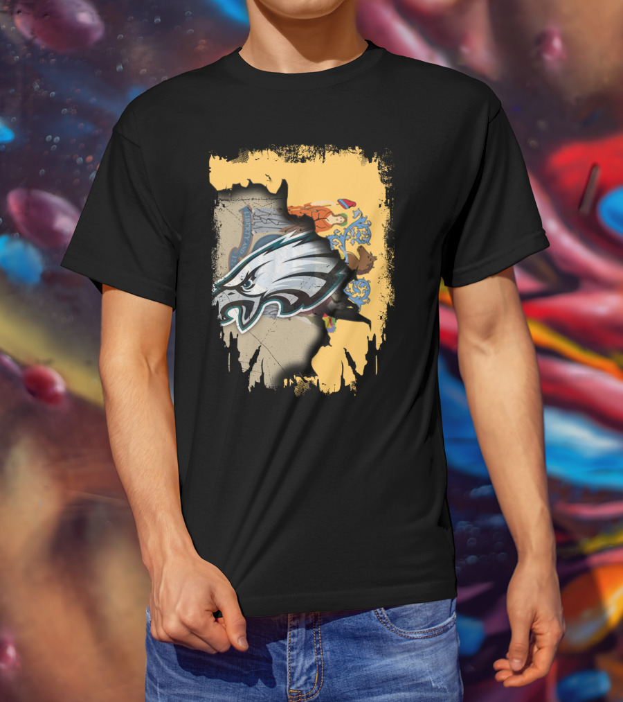 New Jersey And Philadelphia Eagles Unity T-Shirt