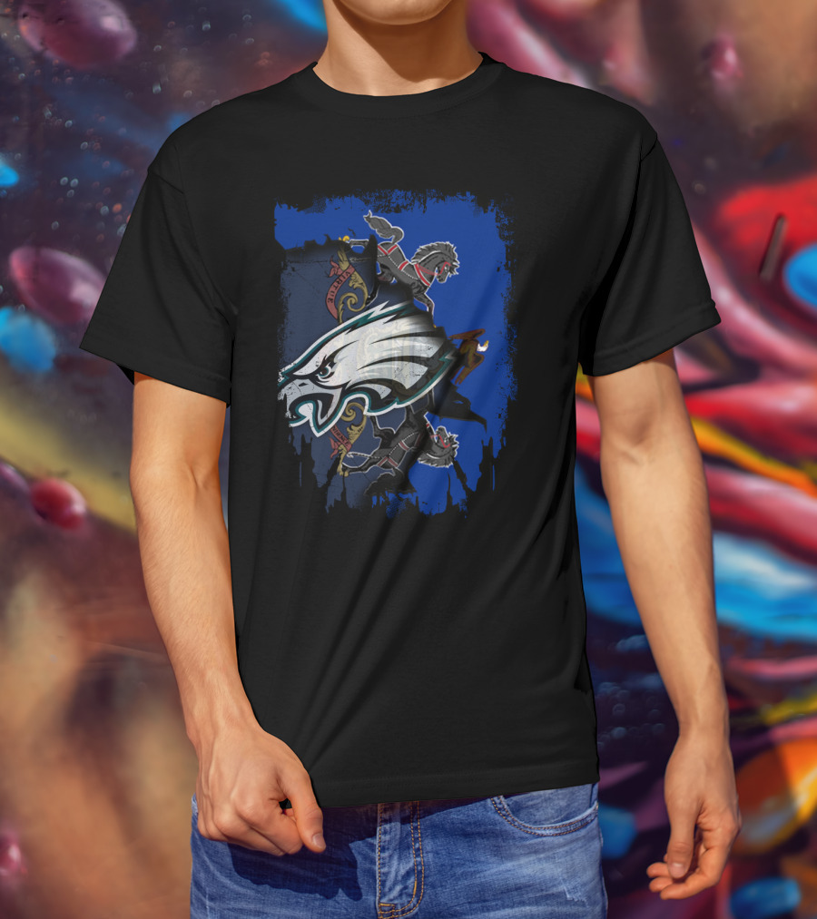Pennsylvania Eagles United With State Crest T-Shirt