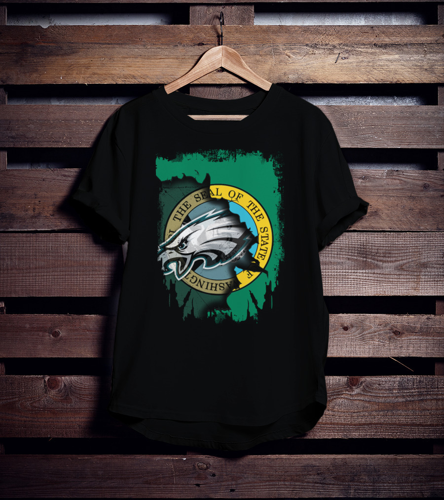 Washington State Seal With Eagles Emblem T-Shirt