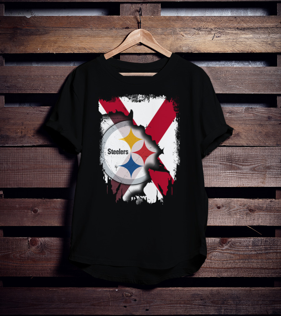 Together Alabama Steelers Logo Cross T-Shirt