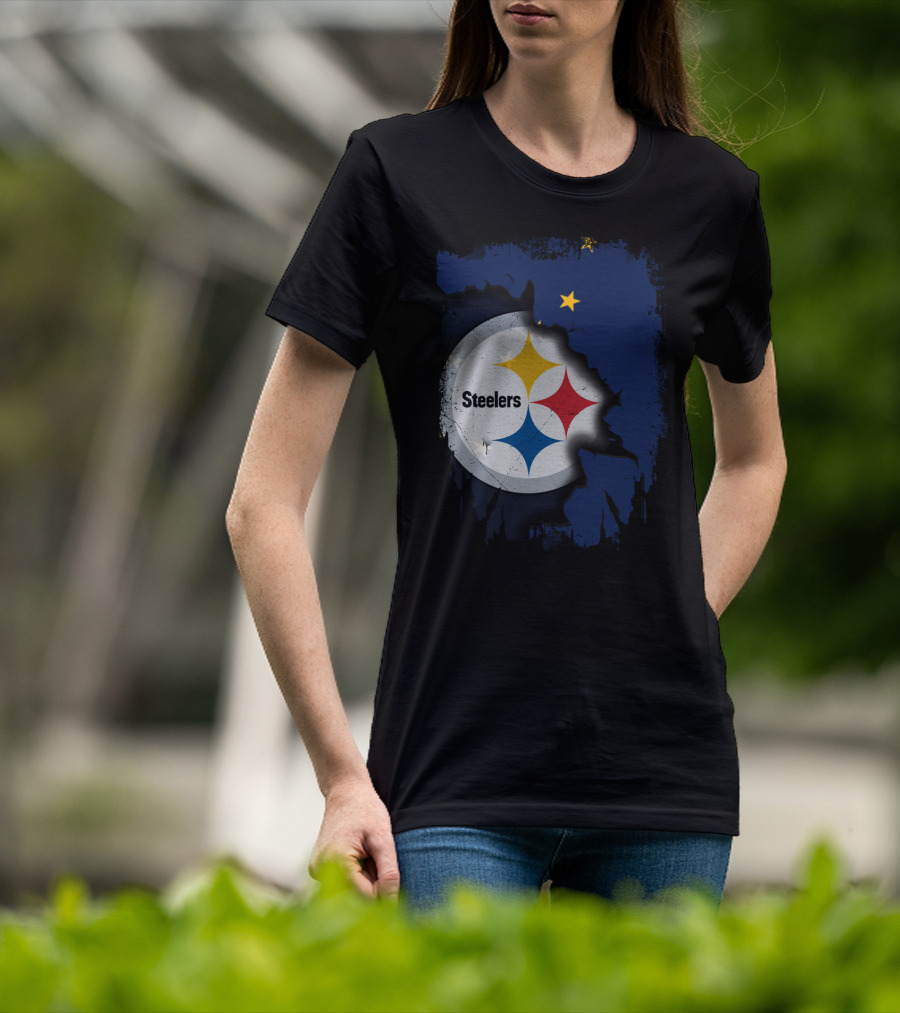 Together Alaska Steelers Logo And State T-Shirt