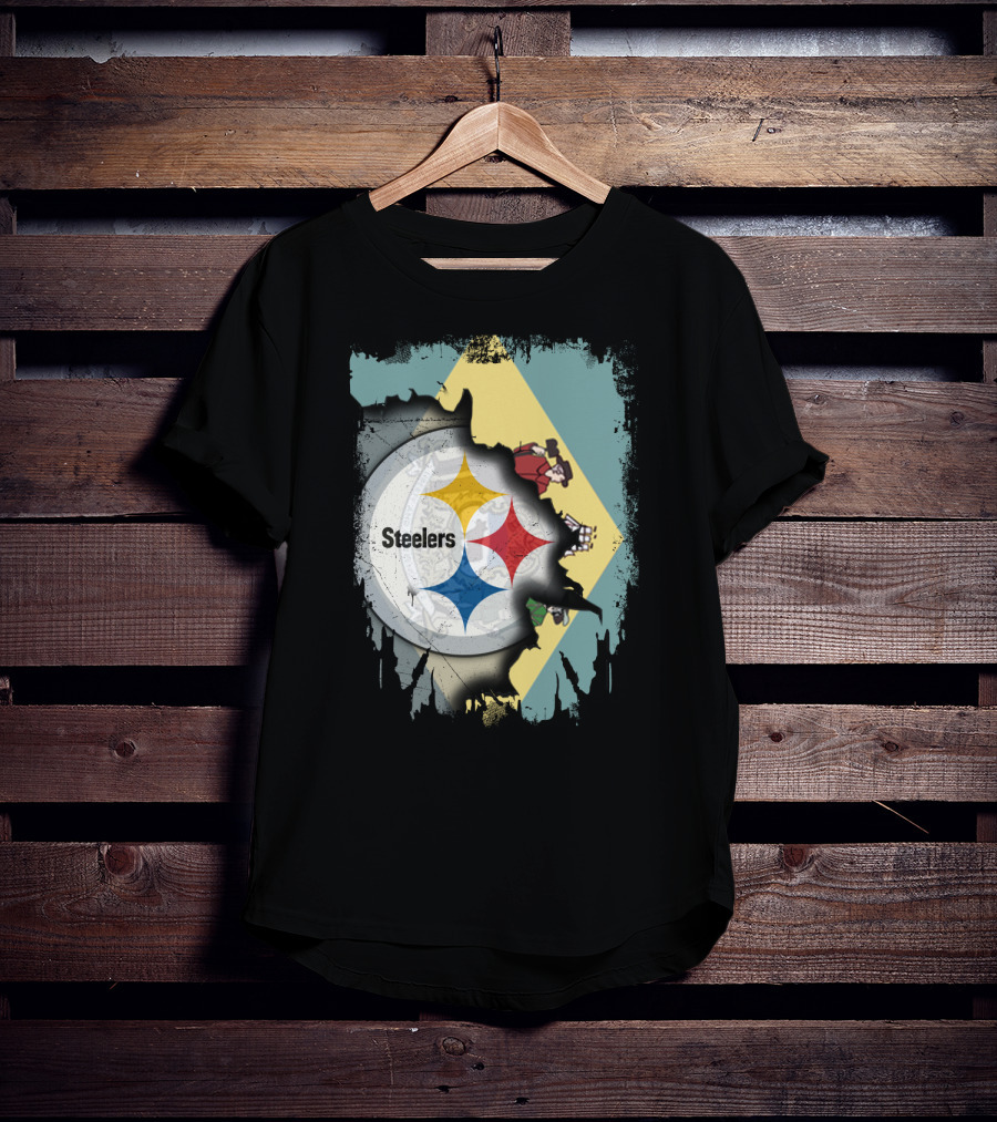 Delaware Flag Steel Logo Fusion Steelers Together T-Shirt