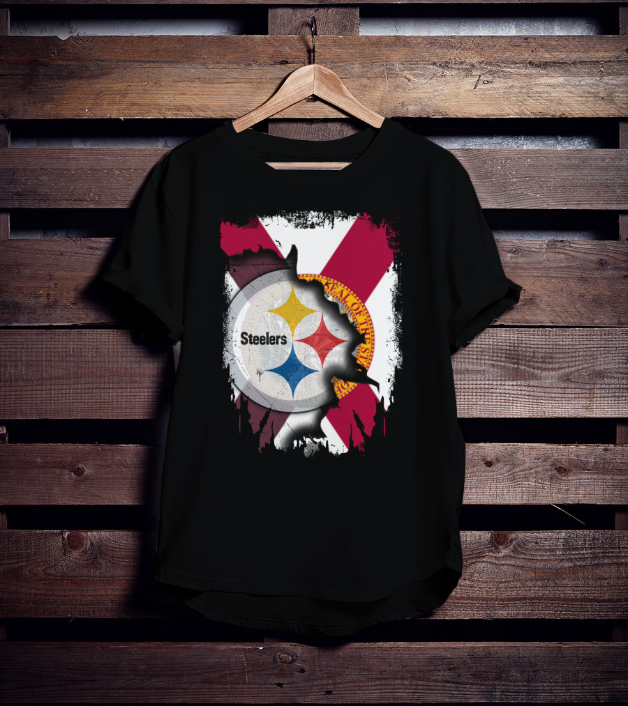 Steelers Florida State Pride Burst Emblem T-Shirt