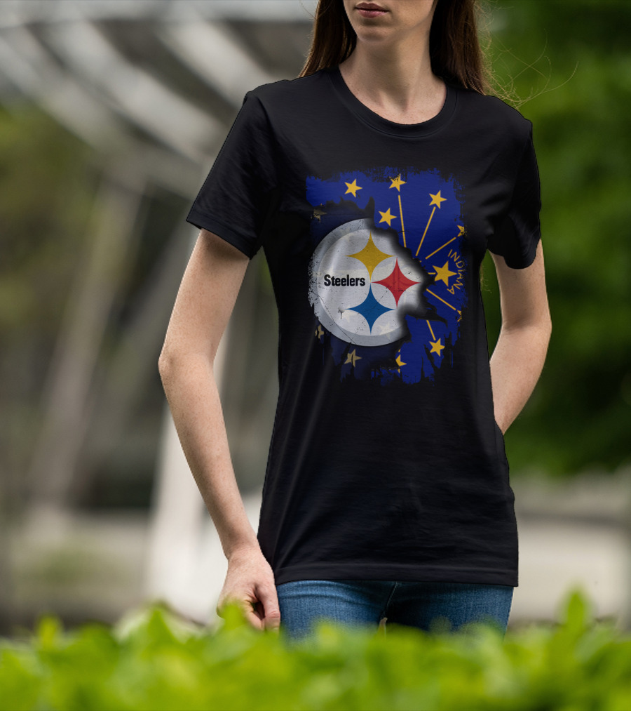 Steelers Indiana State Pride Fusion T-Shirt
