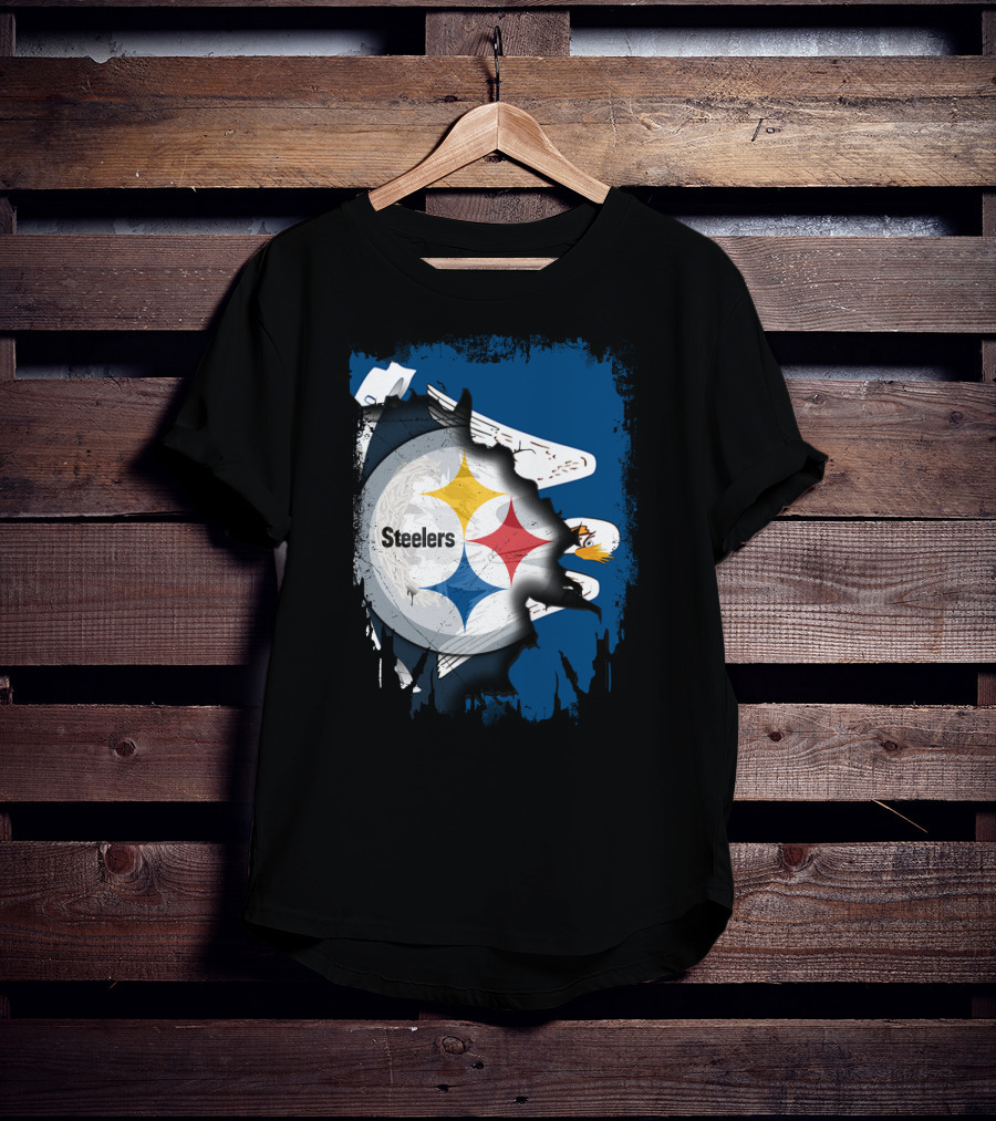 Steelers With Louisiana Spirit Eagles T-Shirt