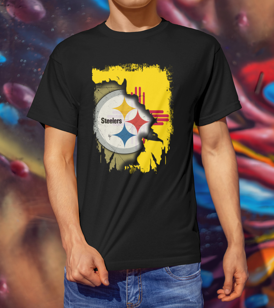 Steelers New Mexico Zia Symbol Fusion T-Shirt