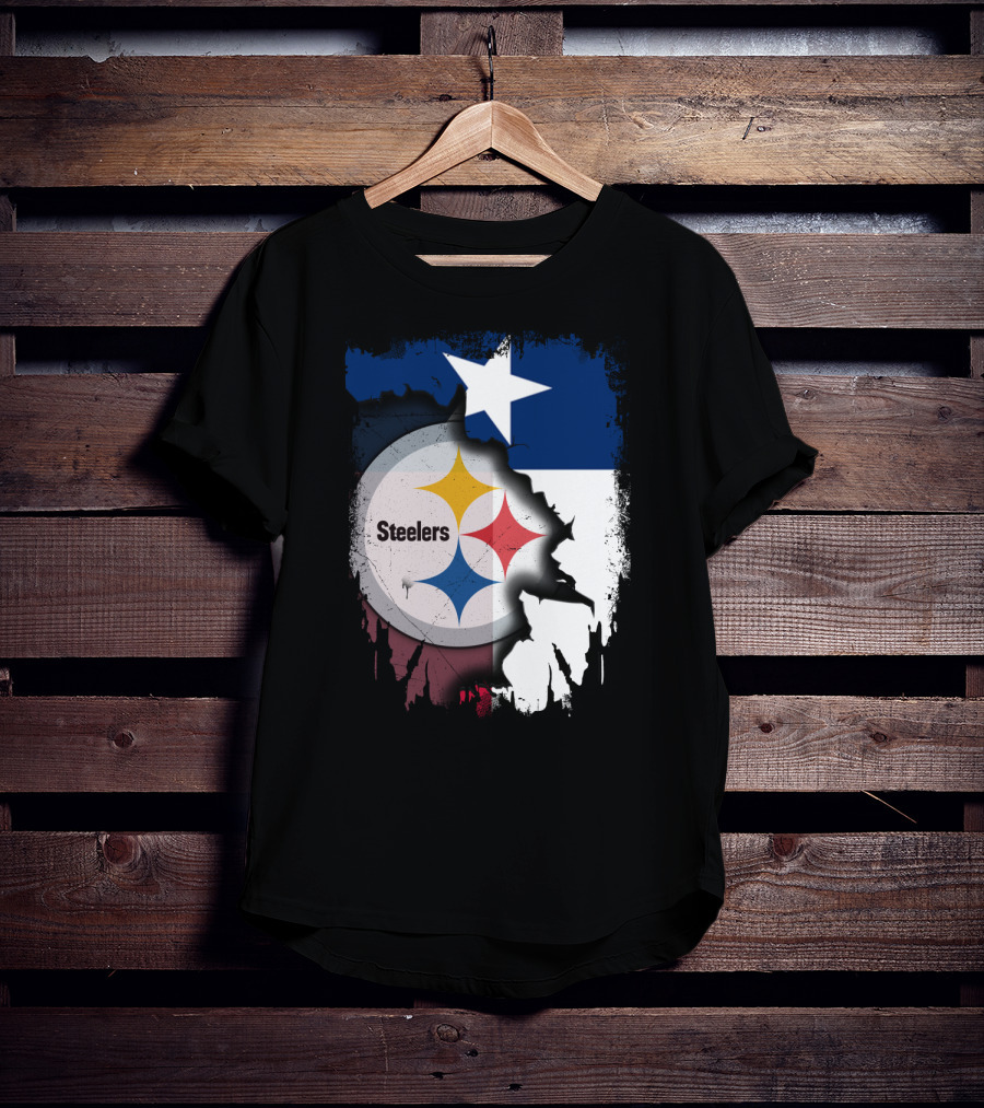 Steelers Texas Flag Fusion T-Shirt