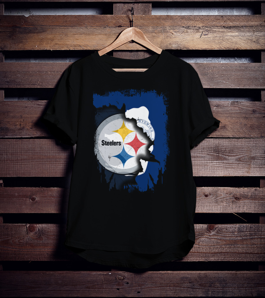 Steelers And Wyoming Union T-Shirt