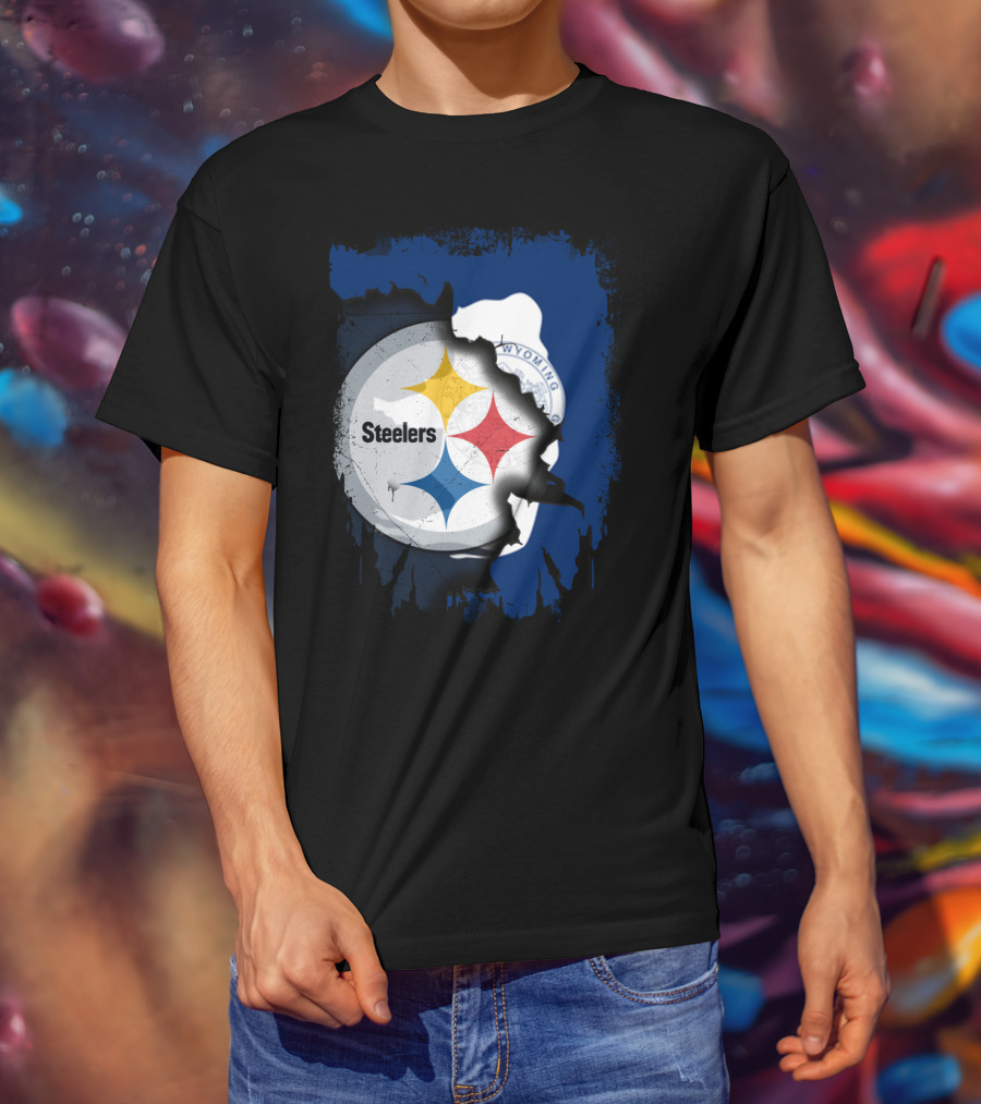 Steelers And Wyoming Union T-Shirt