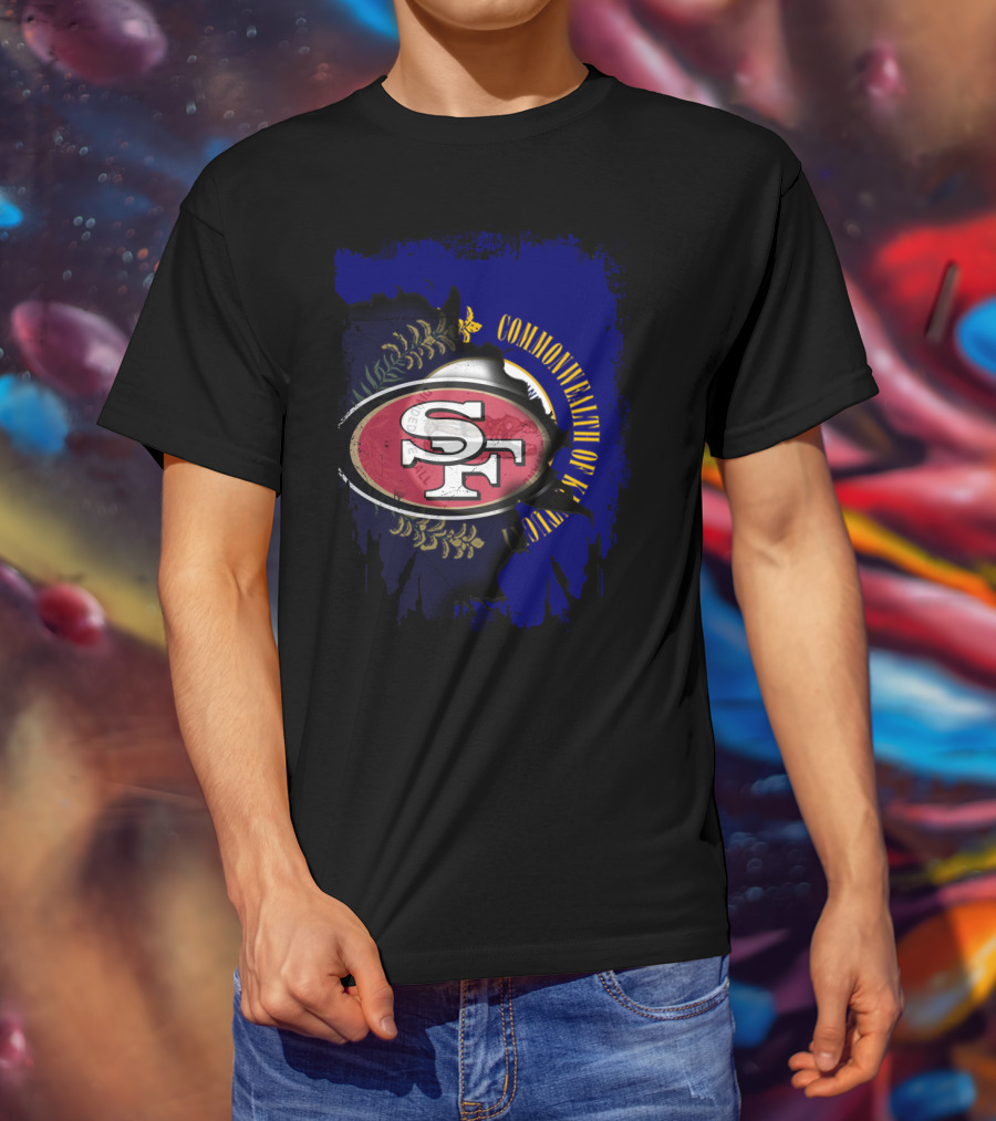 Commonwealth Of Kentucky With 49ers SF T-Shirt