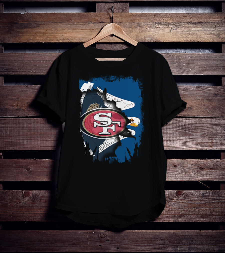 Together Louisiana SF With 49ers Eagle T-Shirt
