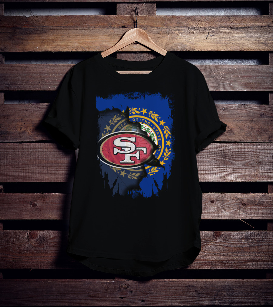 Together For New Hampshire With 49ers NFL Team Pride T-Shirt