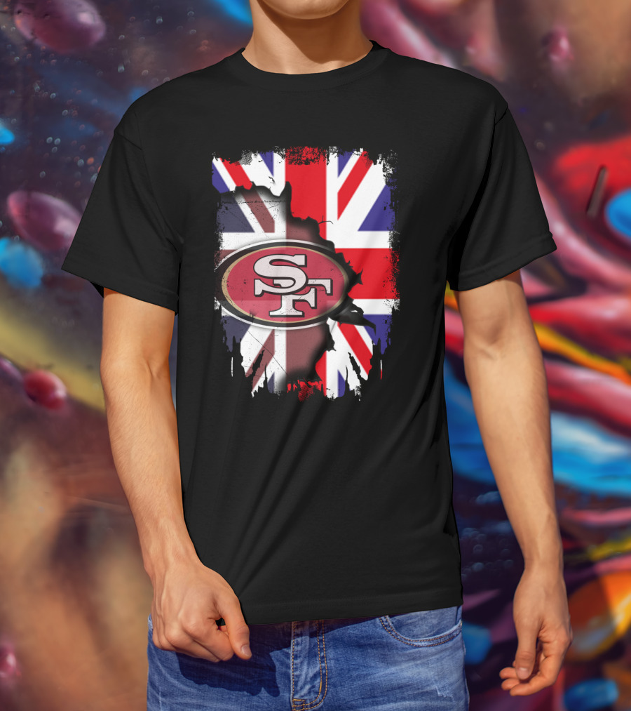 Together United Kingdom With 49ers SF Union Jack Flag T-Shirt