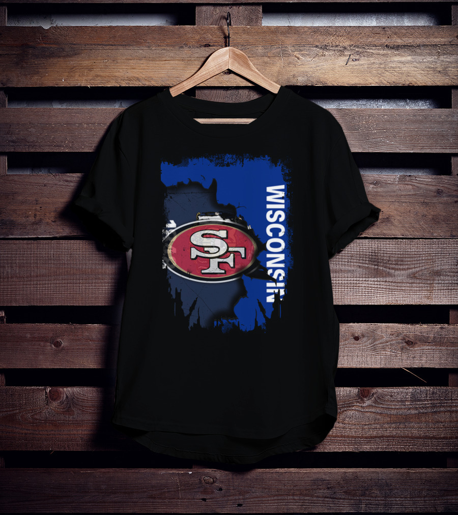 Wisconsin And 49ers United Fan T-Shirt