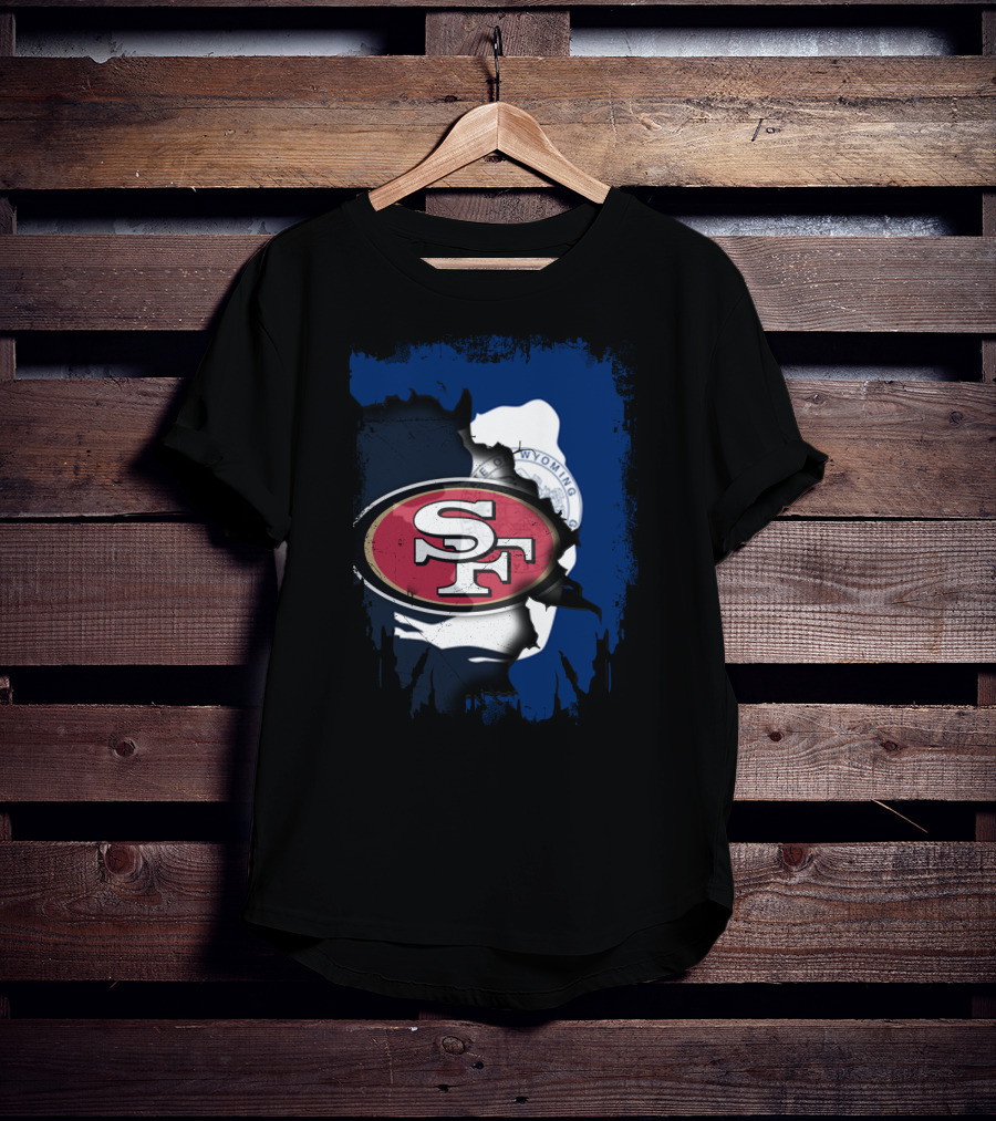 Wyoming Collaboration With San Francisco 49ers T-Shirt