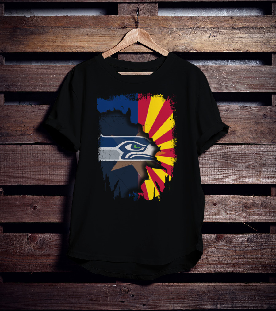 Seahawks Meets Arizona Fusion T-Shirt
