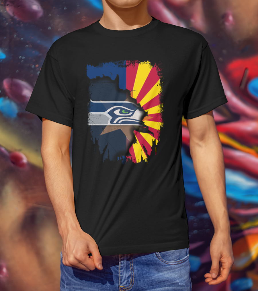 Seahawks Meets Arizona Fusion T-Shirt