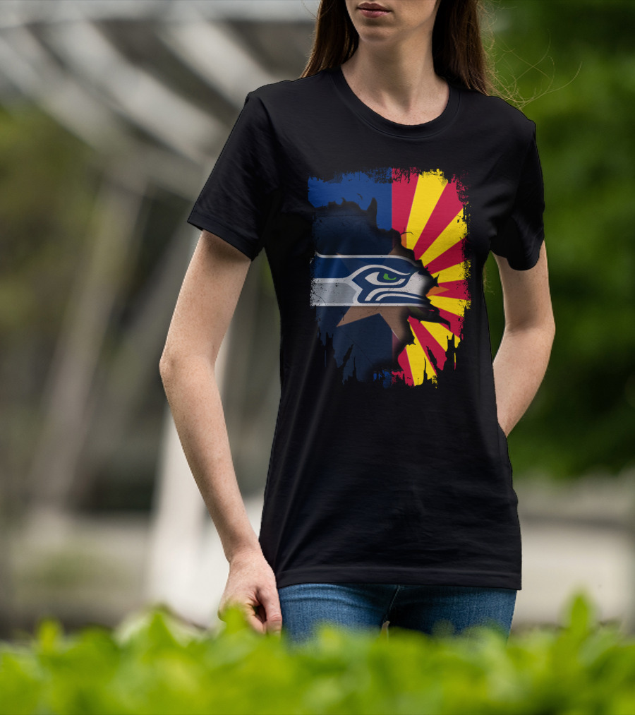 Seahawks Meets Arizona Fusion T-Shirt