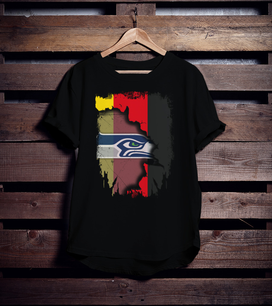Germany Flag Seahawks Fusion T-Shirt