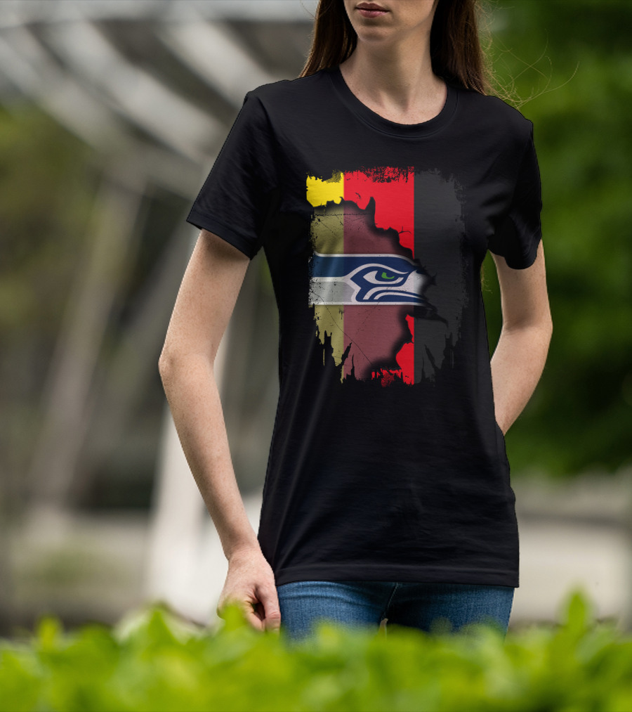 Germany Flag Seahawks Fusion T-Shirt