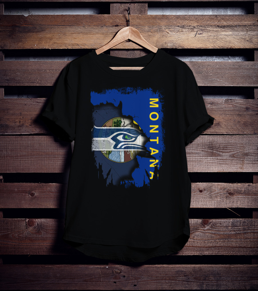 Montana Seahawks Flag T-Shirt