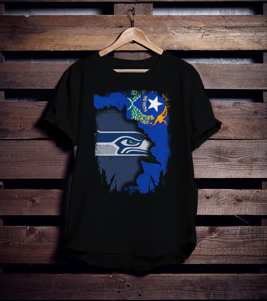 Nevada Love For Seattle Seahawks Fans T-Shirt