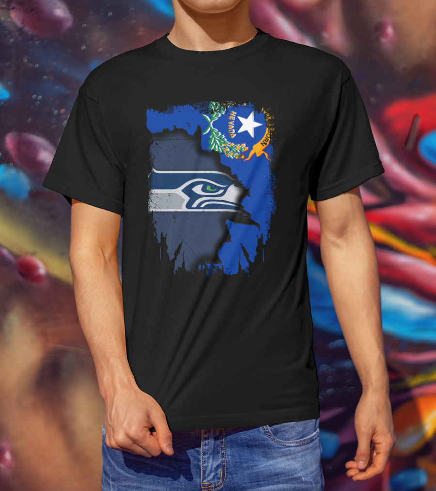 Nevada Love For Seattle Seahawks Fans T-Shirt