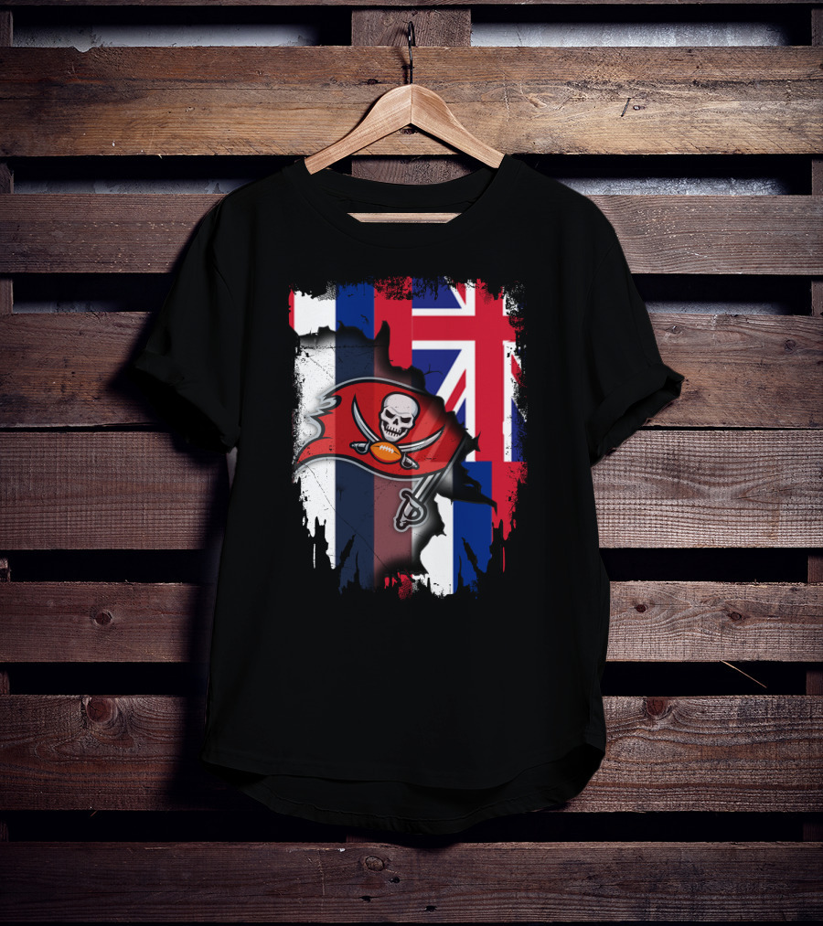 Together Hawaii With Buccaneers Flag Fusion T-Shirt