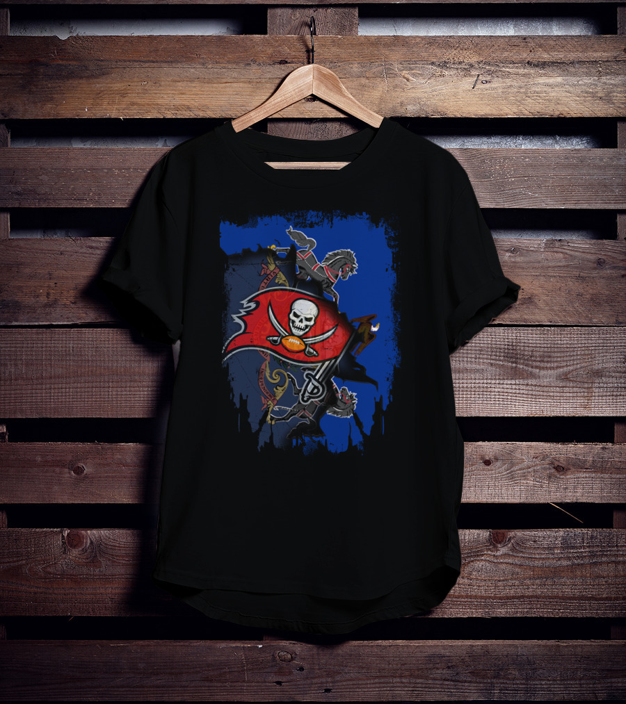 Pennsylvania Pride With Buccaneers Legacy And Heraldic Lions T-Shirt