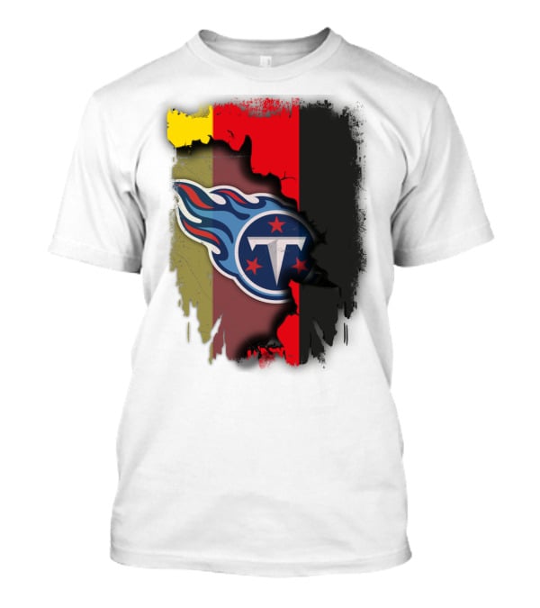 Germany United With Tennessee Titans Logo Fusion T-Shirt