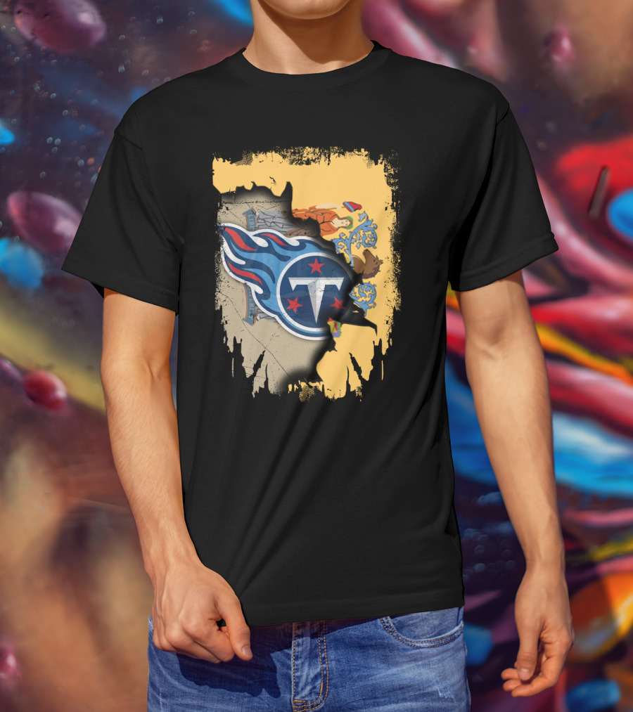 New Jersey State Pride With Titans Logo Symbolism T-Shirt