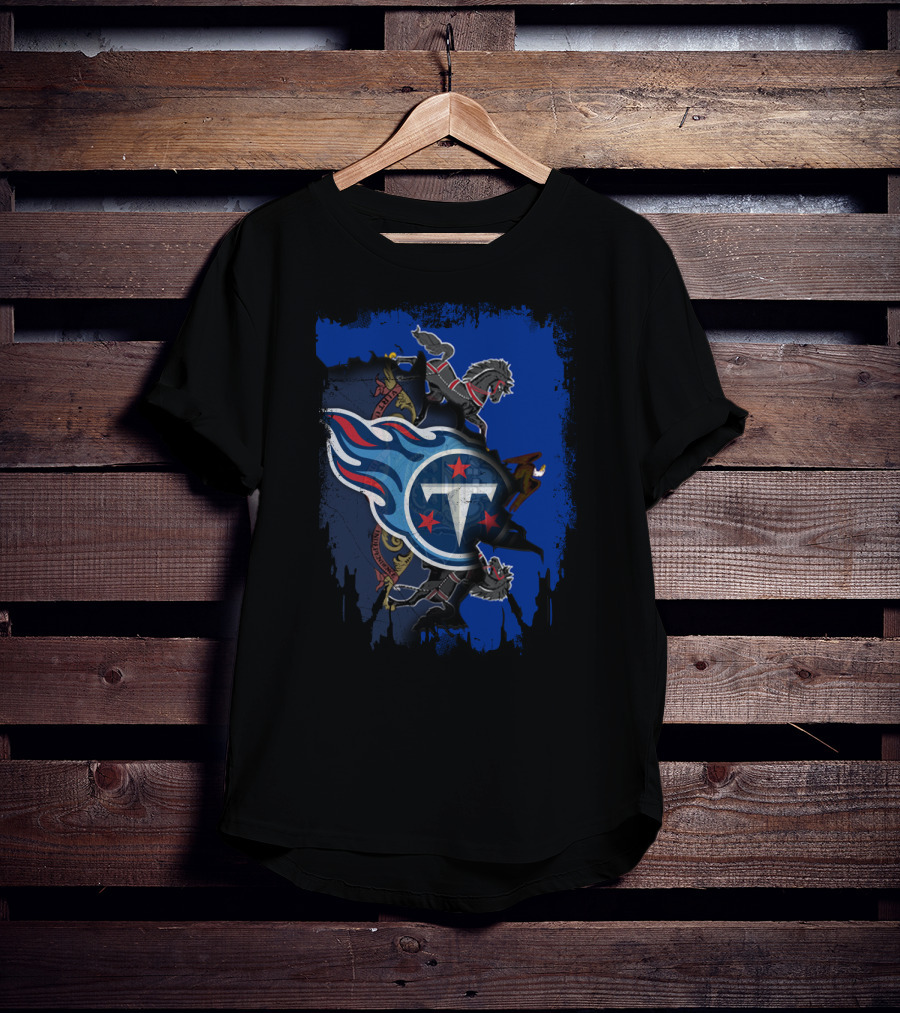 Pennsylvania Titans Collaboration With State Emblem And Horses T-Shirt