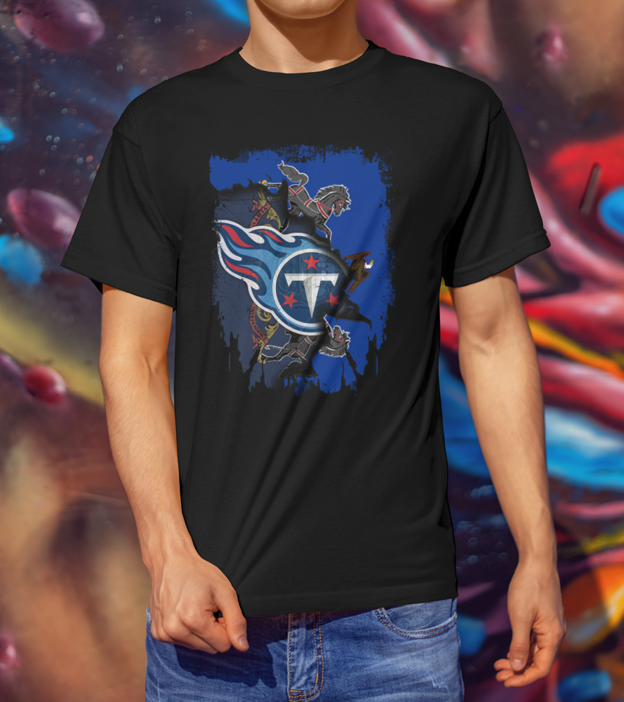 Pennsylvania Titans Collaboration With State Emblem And Horses T-Shirt
