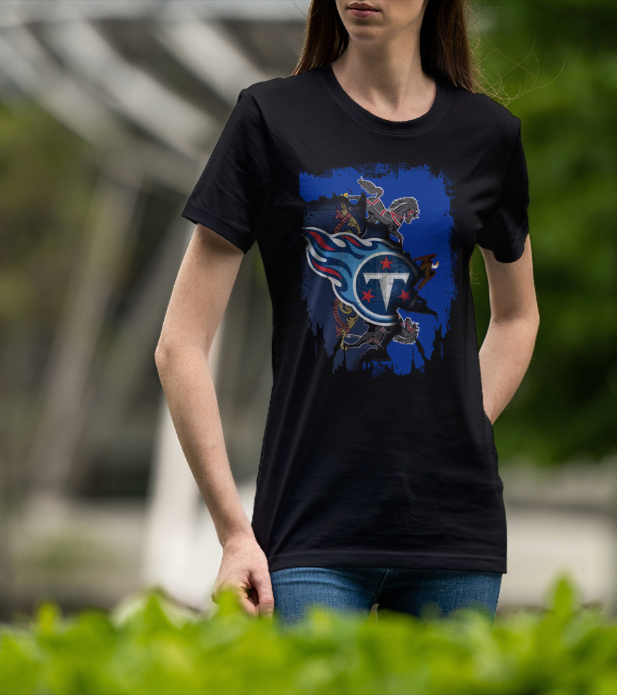 Pennsylvania Titans Collaboration With State Emblem And Horses T-Shirt