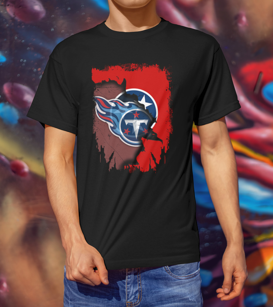 Tennessee Titans Together State Flag Fusion T-Shirt