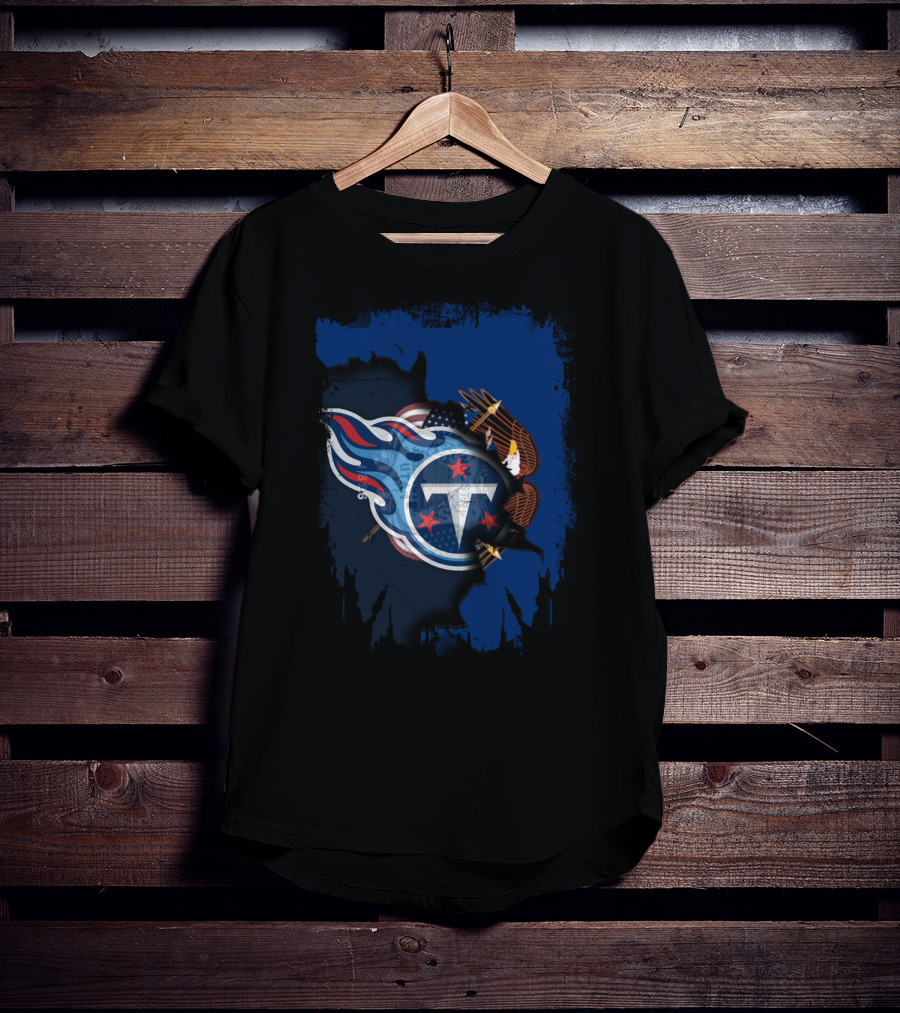 Tennessee Titans Together Utah American Pride Eagle T-Shirt