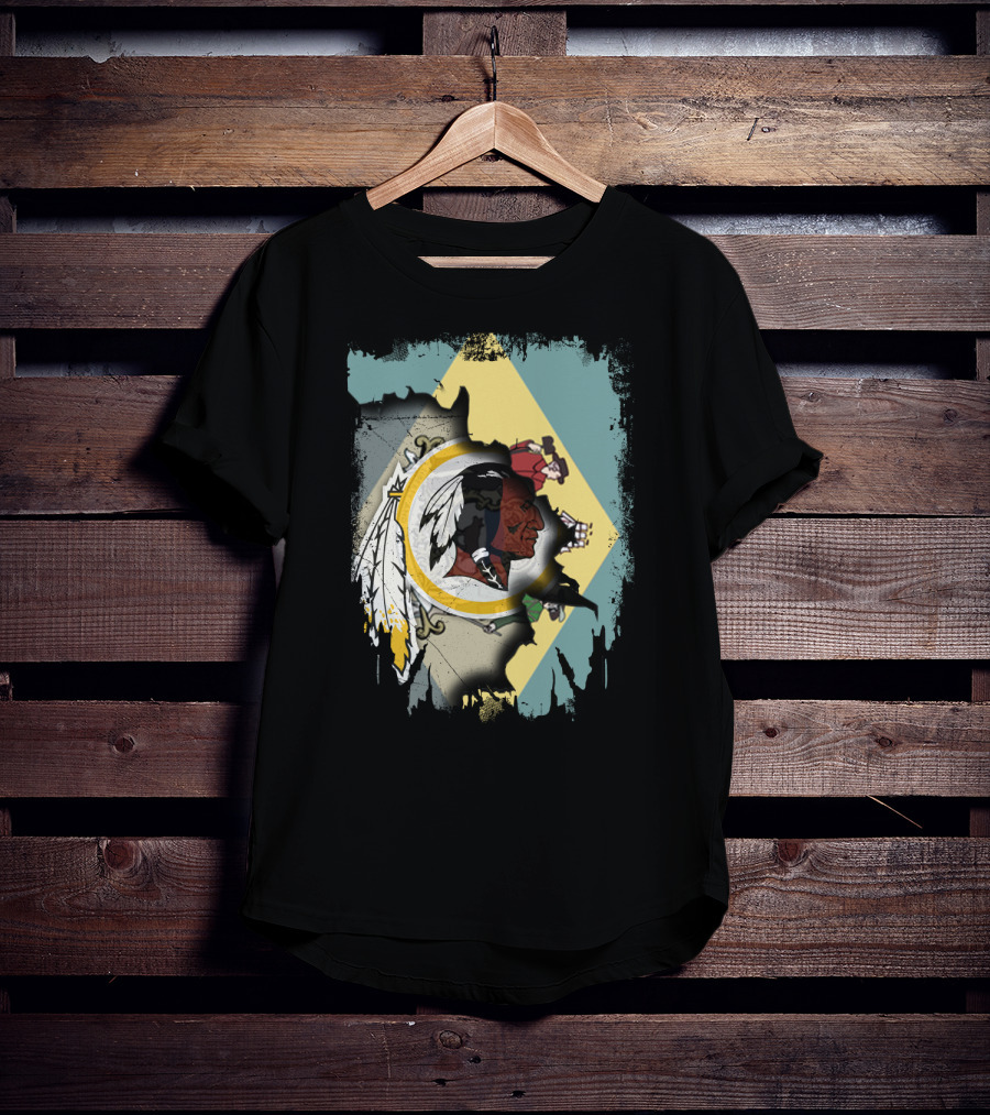 Together Delaware Flag With Redskins T-Shirt