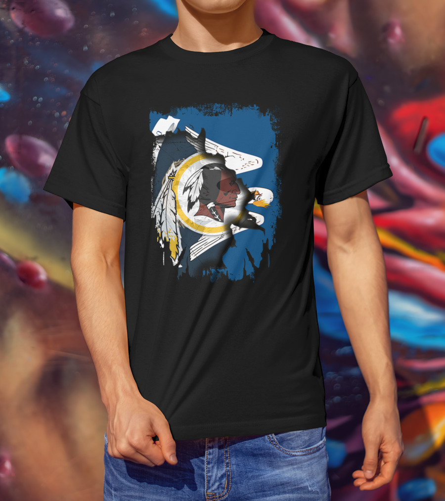 Together Louisiana Redskins Eagle Flag Banner T-Shirt