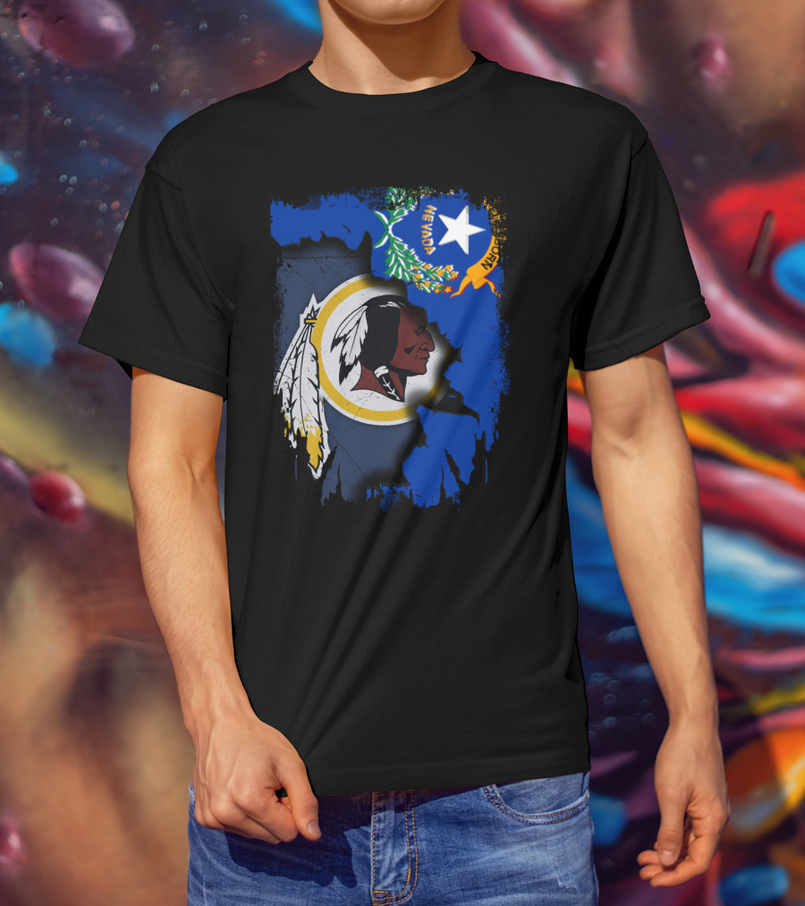 Nevada Pride With Washington Redskins T-Shirt