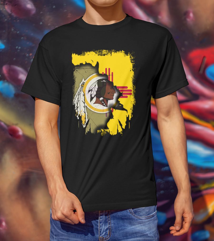New Mexico Together Redskins Logo Zia Symbol T-Shirt