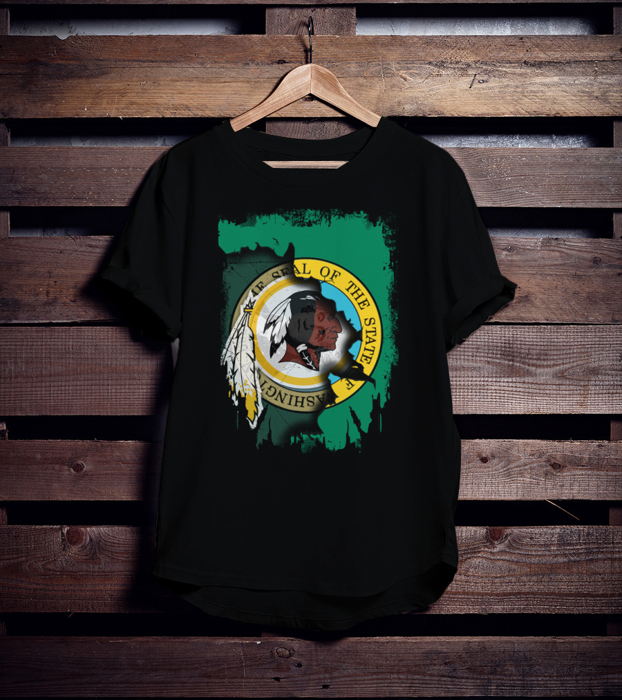 Together Washington State Seal Redskins T-Shirt